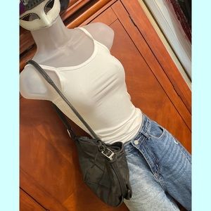 Vintage Bria leather shoulder bag